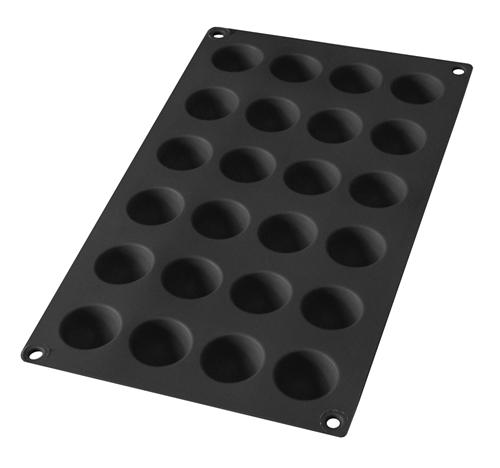 Lékué - Moule Mini Demi Spheres - 24 cavités - Noir